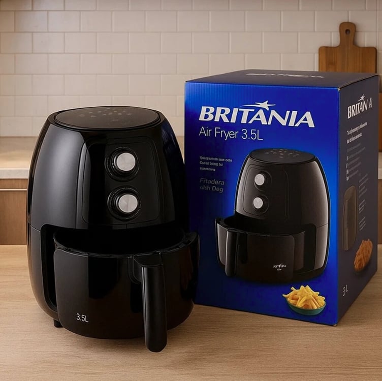 Fritadeira Air Fryer Britânia 4l Sem Óleo 1500w Baf40a Fritadeira Air Fryer Britânia 4l Sem Óleo 1500w Baf40a