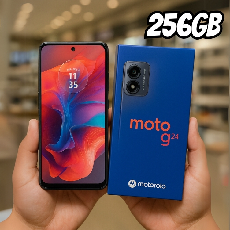 Smartphone Motorola Moto G24 256gb 4gb Grafite + Ubook Smartphone Motorola Moto G24 256gb 4gb Grafite + Ubook