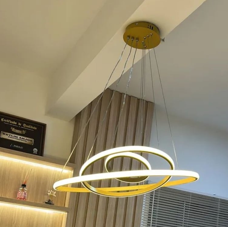 Luminaria Led Pendente 60w Design Moderno Bivolt 3 Em 1 Luminaria Led Pendente 60w Design Moderno Bivolt 3 Em 1