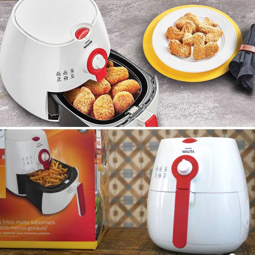 Fritadeira Elétrica sem Óleo/Air Fryer Walita - Philips Daily RI9217 Branca com Timer Fritadeira Elétrica sem Óleo/Air Fryer Walita - Philips Daily RI9217 Branca com Timer