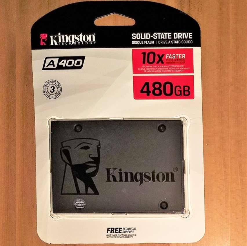 SSD Kingston A400, 480GB, SATA, Leitura 500MB/s, Gravação 450MB/s - SA400S37/480G SSD Kingston A400, 480GB, SATA, Leitura 500MB/s, Gravação 450MB/s - SA400S37/480G
