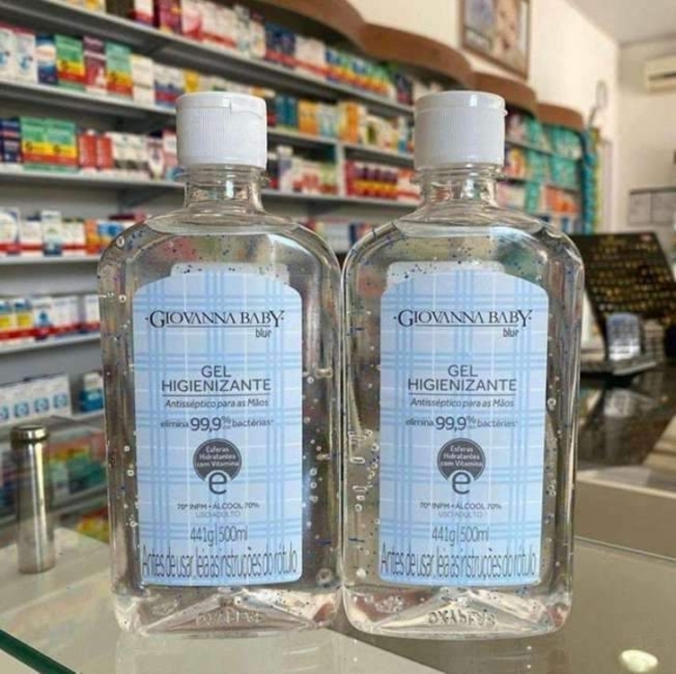 Giovanna Baby Gel Higienizante 70% Blue 500ml Azul Giovanna Baby Gel Higienizante 70% Blue 500ml Azul