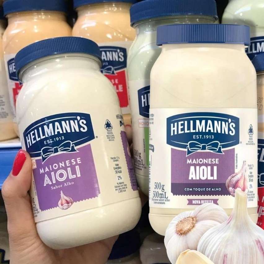 Hellmanns Maionese Aioli 500g Hellmanns Maionese Aioli 500g