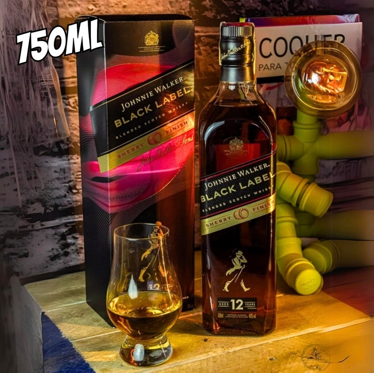 Johnnie Walker Black Label Sherry Finish 12 Anos 750ml Johnnie Walker Black Label Sherry Finish 12 Anos 750ml
