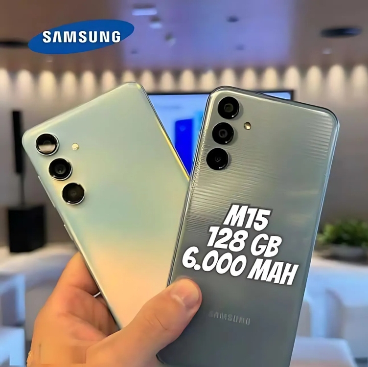 Smartphone Samsung Galaxy M15 5G, 6.000mAh, Câmera Tripla até 50MP, 128GB Smartphone Samsung Galaxy M15 5G, 6.000mAh, Câmera Tripla até 50MP, 128GB