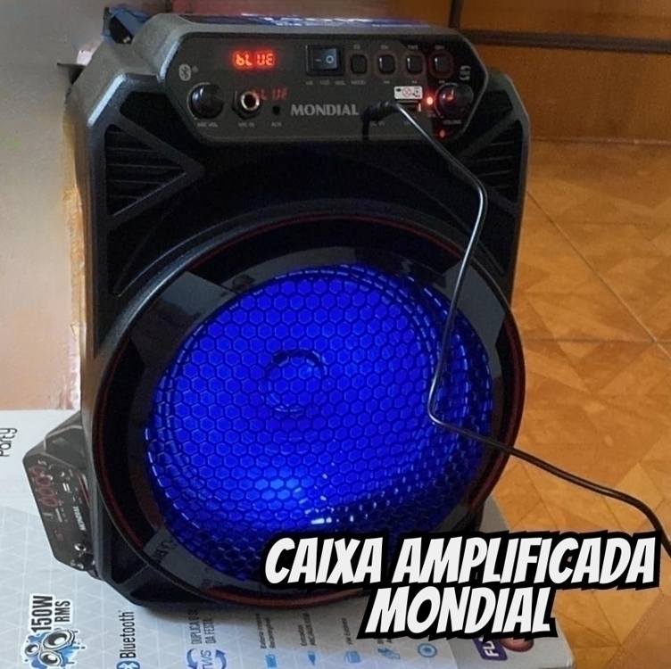 Caixa Amplificada, Mondial, Preto, 150W RMS, Bivolt - CM-150 Caixa Amplificada, Mondial, Preto, 150W RMS, Bivolt - CM-150