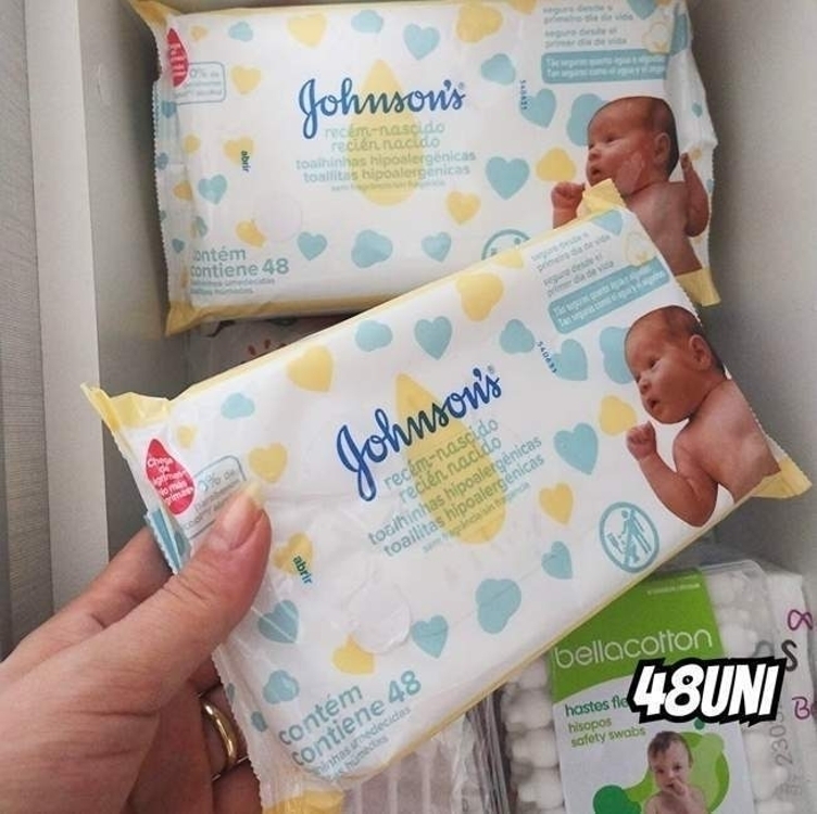 Lenços Umedecidos Johnson's® Baby Recém Nascido, 48 Unidades Lenços Umedecidos Johnson's® Baby Recém Nascido, 48 Unidades