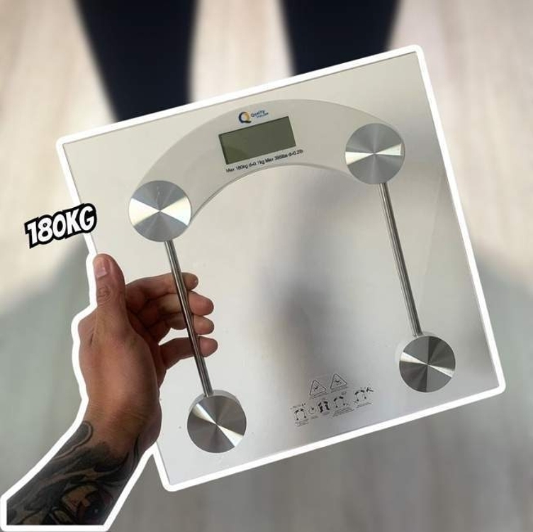 Balança Banheiro Academia Vidro Digital Ate 180 Kg Corporal Balança Banheiro Academia Vidro Digital Ate 180 Kg Corporal