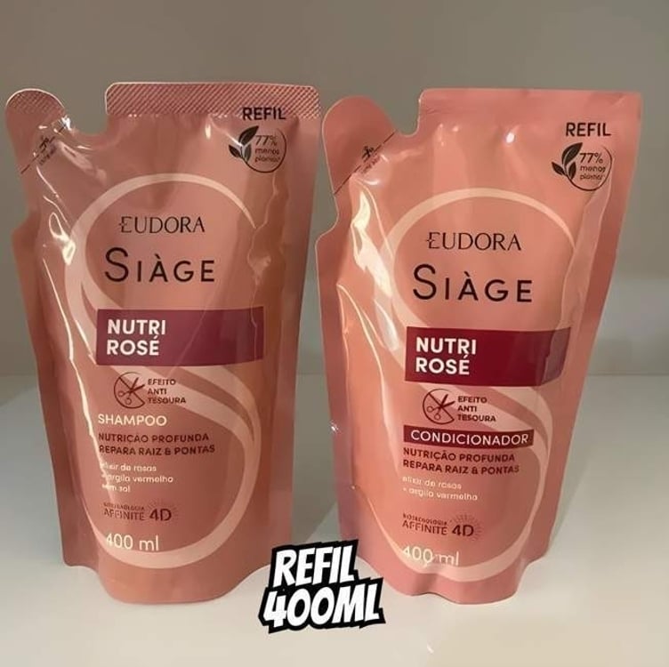 Kit Refil Siàge Nutri Rosé: Shampoo + Condicionador Kit Refil Siàge Nutri Rosé: Shampoo + Condicionador