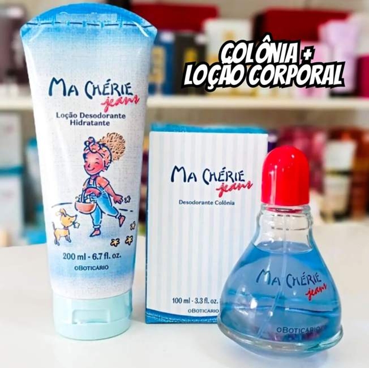 Kit Ma Cherie Jeans: Desodorante Colônia + Loção Corporal Kit Ma Cherie Jeans: Desodorante Colônia + Loção Corporal