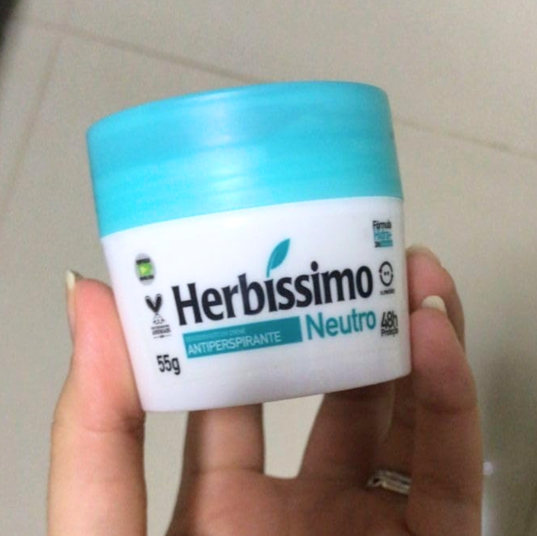Herbissimo Desodorante em Creme Antiperspirante Neutro, 55 Gramas Herbissimo Desodorante em Creme Antiperspirante Neutro, 55 Gramas