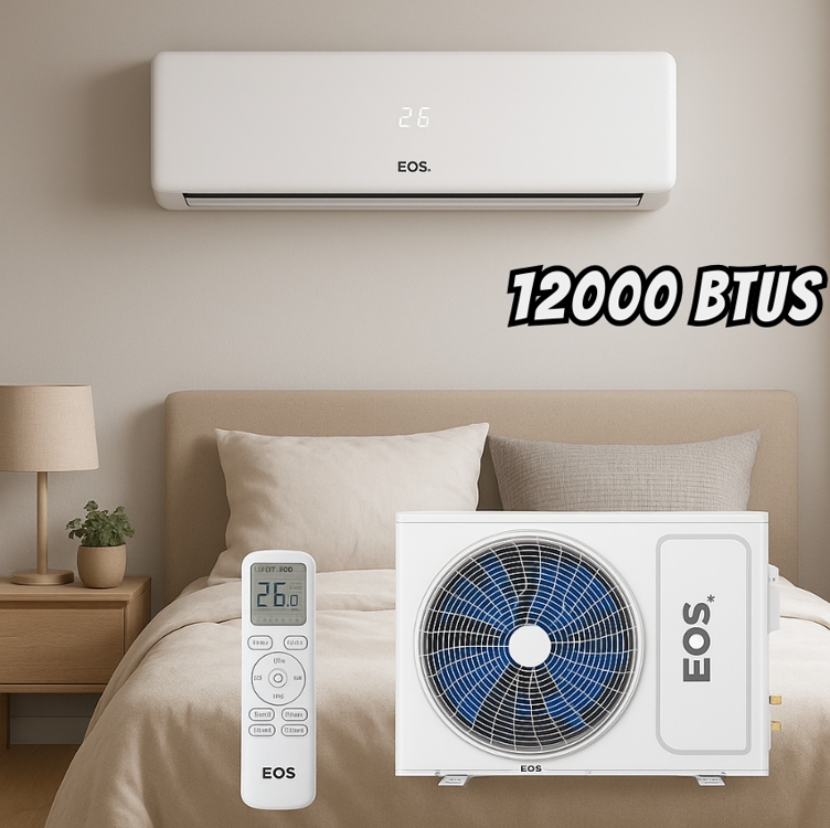 Ar-condicionado Split 12000 Btus Eos Master Confort On/off High Wall Só Frio Easm12000fi/easm12000fe 220v Ar-condicionado Split 12000 Btus Eos Master Confort On/off High Wall Só Frio Easm12000fi/easm12000fe 220v