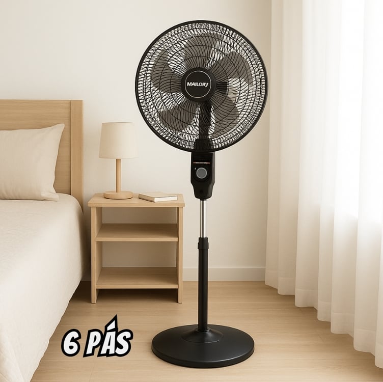 Ventilador De Coluna Mallory Éolo 40cm 6 Pás 3 Velocidades 126w B9440170 Ventilador De Coluna Mallory Éolo 40cm 6 Pás 3 Velocidades 126w B9440170
