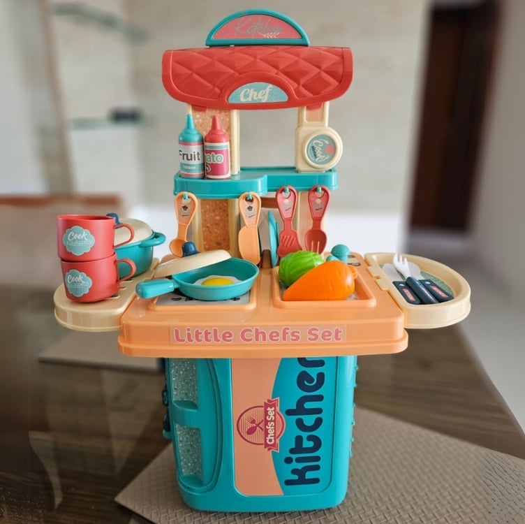 Cozinha Infantil 3 Em 1 Kit Maleta Chef Brinquedo Mc1006r Cozinha Infantil 3 Em 1 Kit Maleta Chef Brinquedo Mc1006r