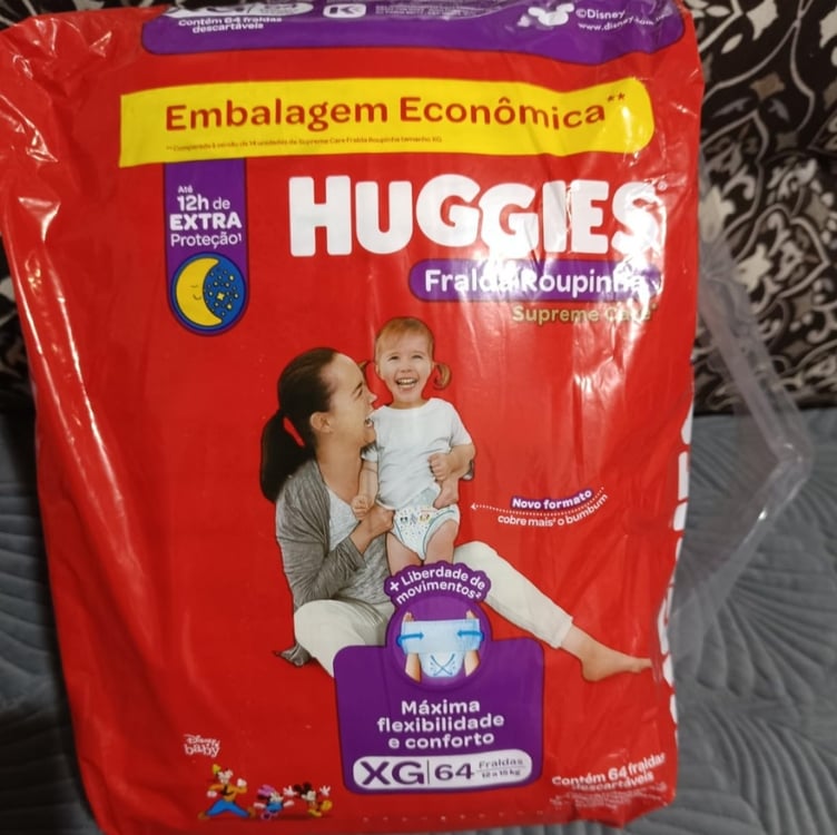 Huggies Fralda Roupinha Supreme Care XG 64 Un Huggies Fralda Roupinha Supreme Care XG 64 Un