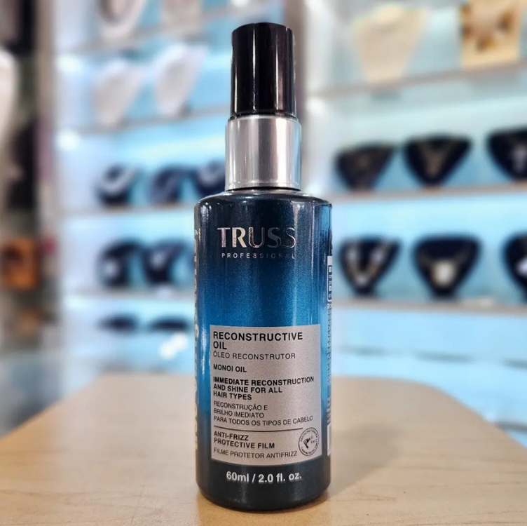 Truss Óleo Reconstrutor Uso Obrigatório | Tratamento Capilar para Brilho, Reconstrução e Proteção | 60ml Truss Óleo Reconstrutor Uso Obrigatório | Tratamento Capilar para Brilho, Reconstrução e Proteção | 60ml