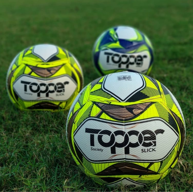 Bola De Futebol De Campo Slick 2020 Topper Cor Amarelo Neon/Preto Bola De Futebol De Campo Slick 2020 Topper Cor Amarelo Neon/Preto