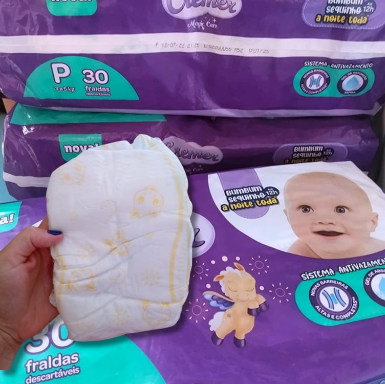 Fralda Cremer Jumbo P 30 Unidades Fralda Cremer Jumbo P 30 Unidades