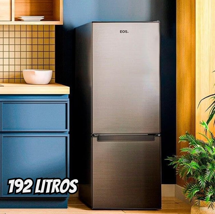 Geladeira Eos 192 Litros Duplex Inverse Inox Erv260ids 220v Geladeira Eos 192 Litros Duplex Inverse Inox Erv260ids 220v
