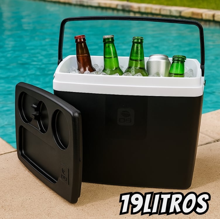 Caixa Térmica Cooler 19l 24 Latas Camping Praia Piscina Bel Caixa Térmica Cooler 19l 24 Latas Camping Praia Piscina Bel