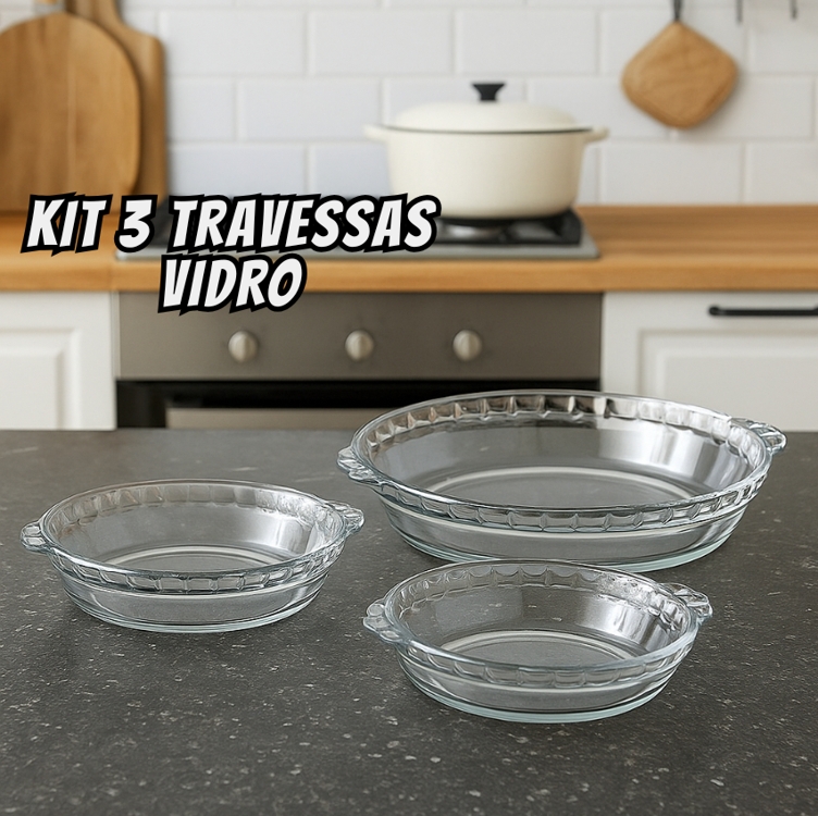 Conjunto De Formas Filetadas 3 Peças Transparente Marinex Conjunto De Formas Filetadas 3 Peças Transparente Marinex
