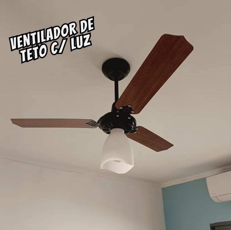 Ventilador De Teto Loren Sid Lumi M3 3 Pás Cor Mogno 127 v Cor da estrutura Preto 127V Ventilador De Teto Loren Sid Lumi M3 3 Pás Cor Mogno 127 v Cor da estrutura Preto 127V