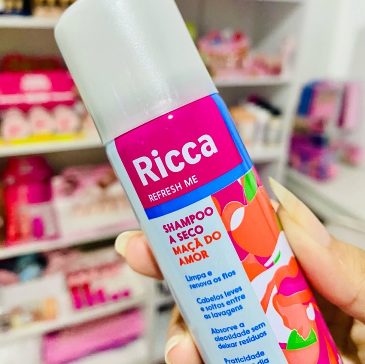 Ricca Shampoo A Seco Maçã do Amor 50ml Ricca Shampoo A Seco Maçã do Amor 50ml