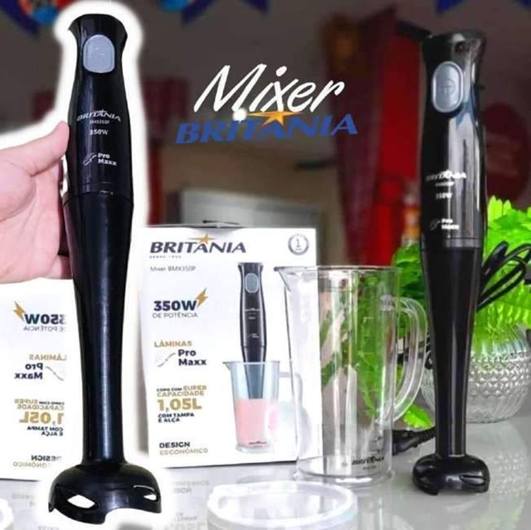 Mixer Britânia BMX350P 3 em 1 Preto 127V Mixer Britânia BMX350P 3 em 1 Preto 127V