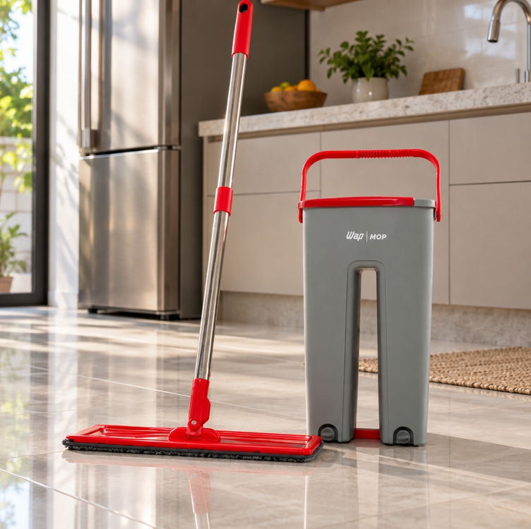 Mop Multiuso Lava E Seca Wap Duplo Compacto Capacidade Total 8 Litros