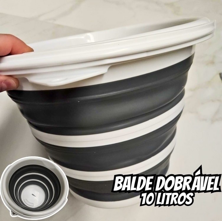 Balde 10 litros Retrátil Verde Esmeralda, RET3505, Flash Limp Balde 10 litros Retrátil Verde Esmeralda, RET3505, Flash Limp