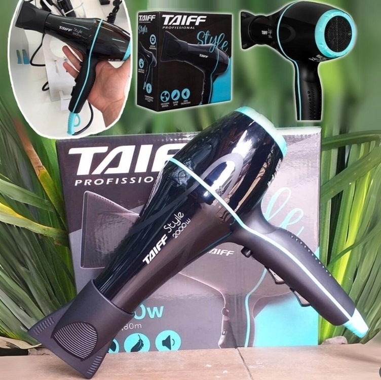 Secador Taiff Style 2000w Motor Ac Preto - 110v 127V Secador Taiff Style 2000w Motor Ac Preto - 110v 127V