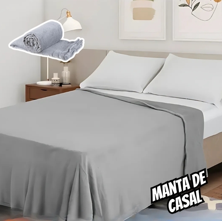 Manta Casal Jolitex Dyuri Mix Azul Jeans Manta Casal Jolitex Dyuri Mix Azul Jeans