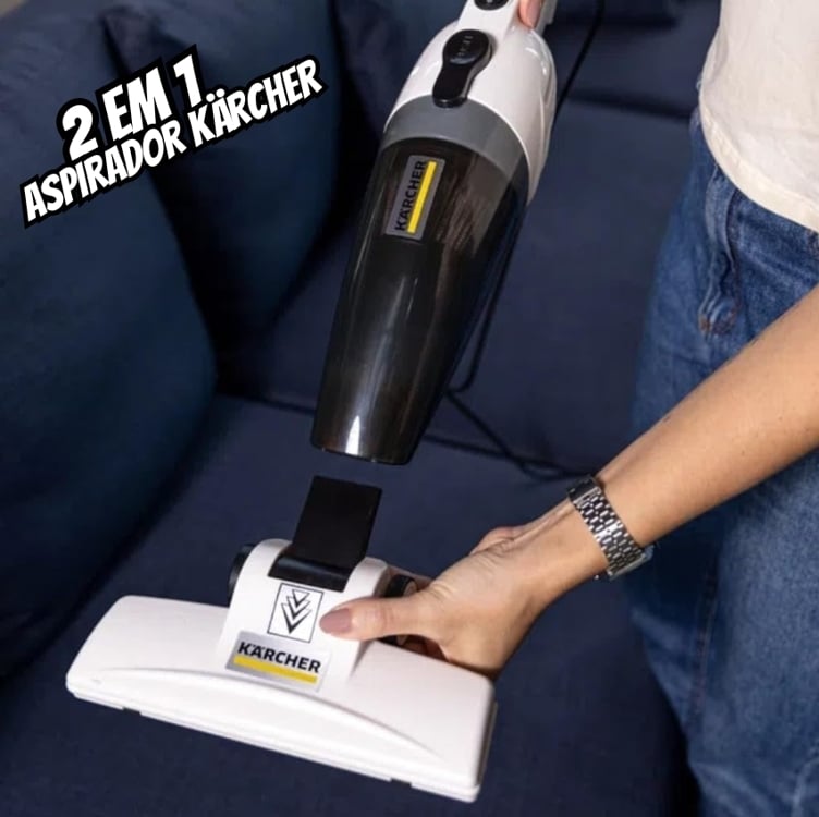 Aspirador de Pó Vertical Kärcher VCL 1 com Filtro Hepa 2 em 1 - 1.000W 110v Aspirador de Pó Vertical Kärcher VCL 1 com Filtro Hepa 2 em 1 - 1.000W 110v