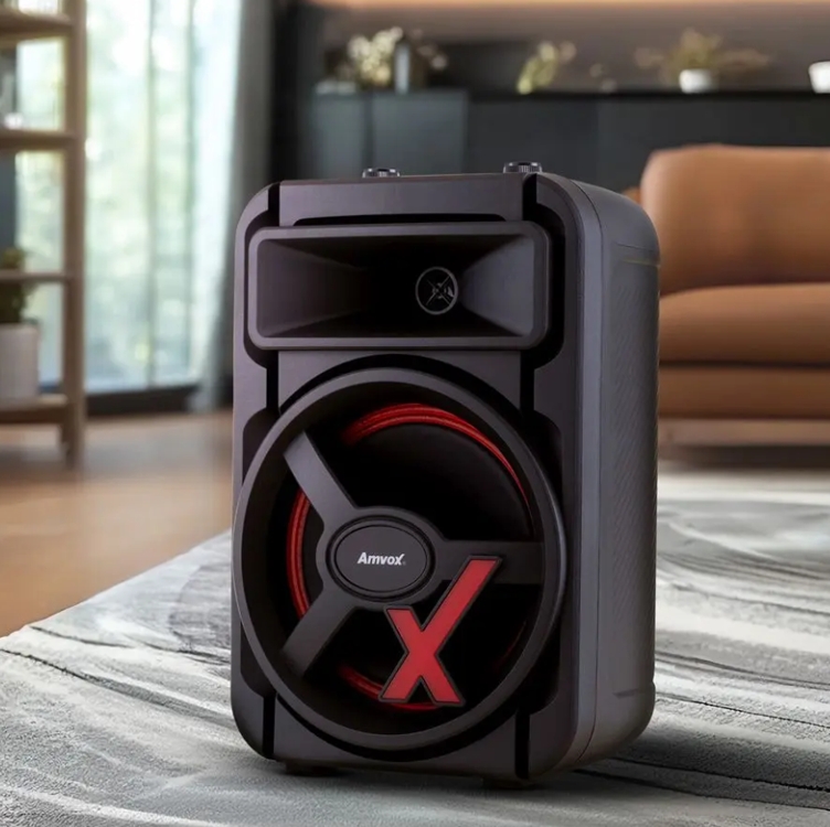 Caixa de Som Amplificada Bluetooth Amvox - ACA 251 New X 250W 8” USB com Tweeter Caixa de Som Amplificada Bluetooth Amvox - ACA 251 New X 250W 8” USB com Tweeter