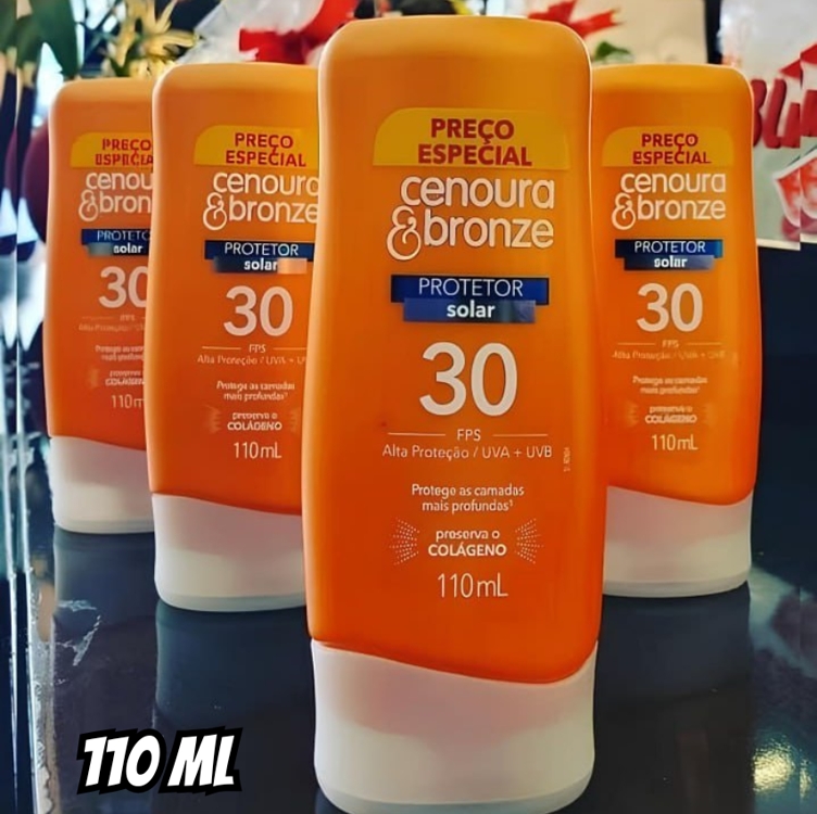 Cenoura e Bronze Protetor Solar Fps 30 110Ml E Cenoura e Bronze Protetor Solar Fps 30 110Ml E