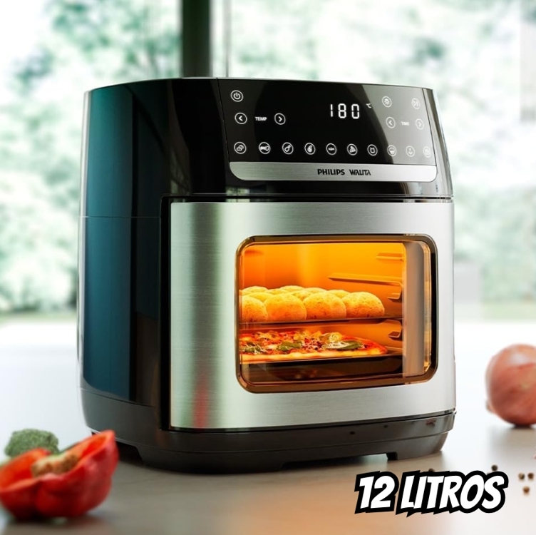 Fritadeira Airfryer Phillips Walita Ai551/09 12l 1600w 110v Cor Preto 127v Fritadeira Airfryer Phillips Walita Ai551/09 12l 1600w 110v Cor Preto 127v