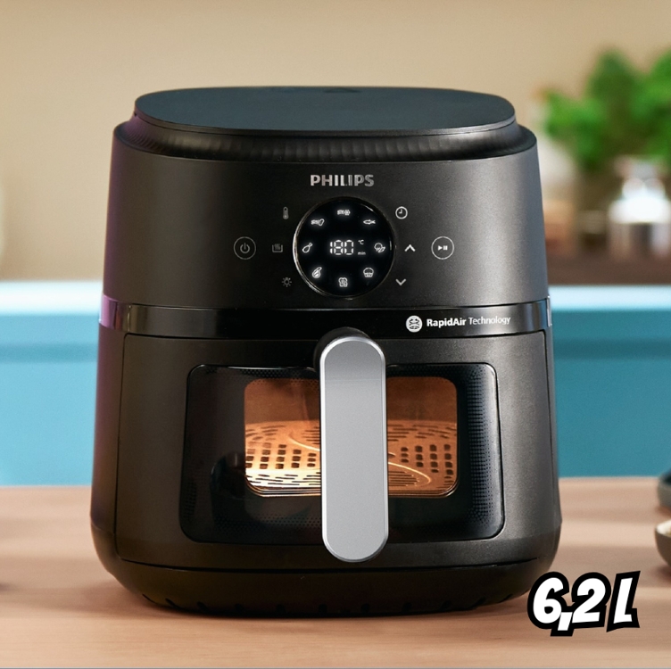 Fritadeira Elétrica Airfryer Digital Philips Walita Série 2000xl 1700w 6,2 Litros Preta 110v Fritadeira Elétrica Airfryer Digital Philips Walita Série 2000xl 1700w 6,2 Litros Preta 110v