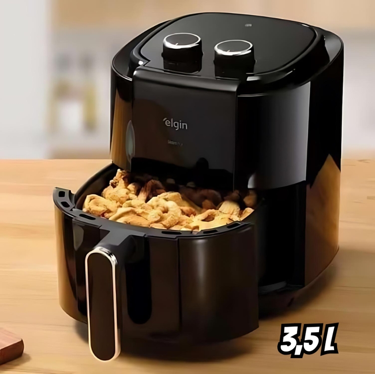 Fritadeira Air Fryer Elétrica Start Fry 3,5l 220v Elgin Fritadeira Air Fryer Elétrica Start Fry 3,5l 220v Elgin
