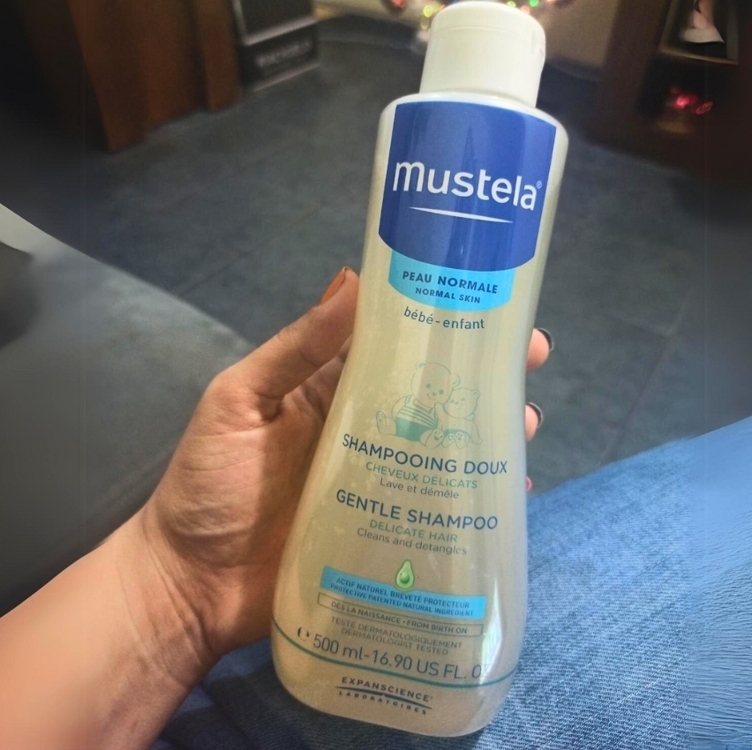 Gentle Shampoo, Suave e Não Arde os Olhos, Mustela Bebê, Azul, Médio/500 ml Gentle Shampoo, Suave e Não Arde os Olhos, Mustela Bebê, Azul, Médio/500 ml