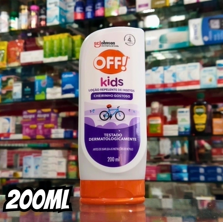 OFF! Kids, Repelente Infantil de Mosquitos, Protege por até 4h, Loção, 200ml OFF! Kids, Repelente Infantil de Mosquitos, Protege por até 4h, Loção, 200ml