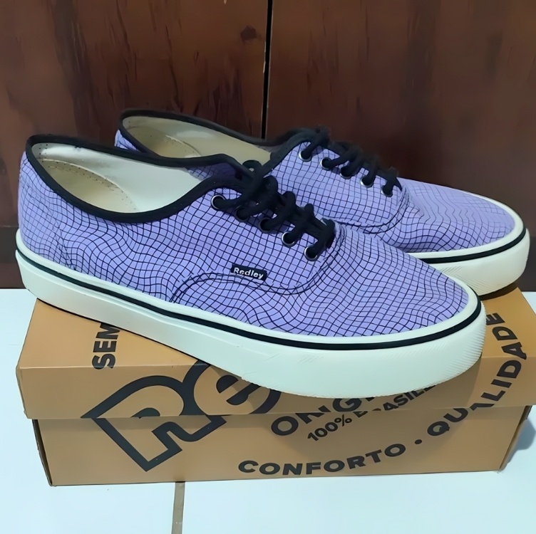 Tênis Redley Grid Unissex Roxo Tênis Redley Grid Unissex Roxo