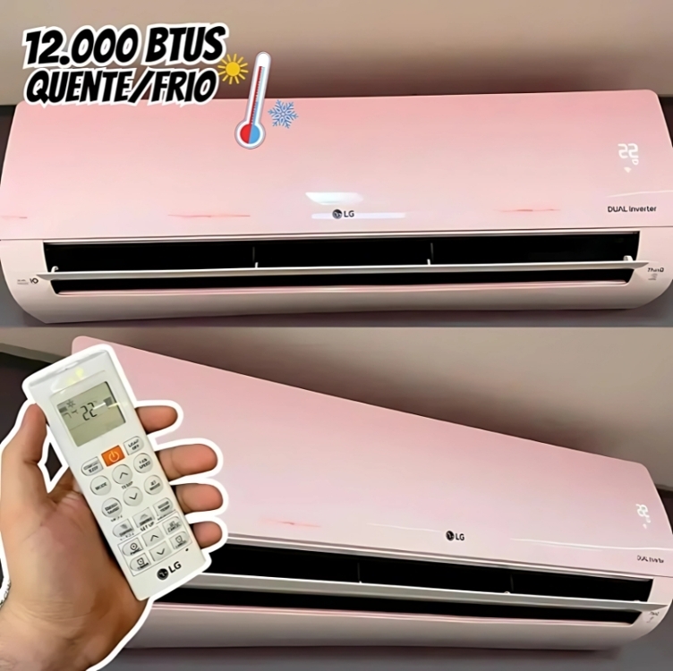 Ar Condicionado Split LG DUAL Inverter Voice +AI 12.000 BTUs, Quente e Frio, Branco - S3NW12JA Ar Condicionado Split LG DUAL Inverter Voice +AI 12.000 BTUs, Quente e Frio, Branco - S3NW12JA