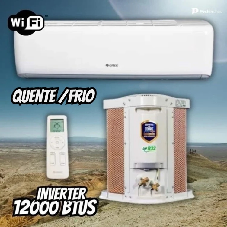 Ar-condicionado Split Gree Inverter 12.000 Btus Quente E Frio G-top Ar-condicionado Split Gree Inverter 12.000 Btus Quente E Frio G-top
