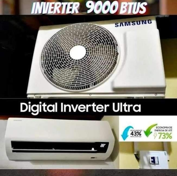 Ar-condicionado Split Samsung Digital Inverter Ultra Connect Ai 9.000 Btus Frio Ar09dyfzawknaz Ar-condicionado Split Samsung Digital Inverter Ultra Connect Ai 9.000 Btus Frio Ar09dyfzawknaz