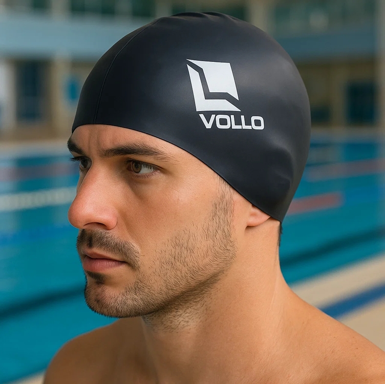 Vollo Touca de Natação de Silicone Vollo Touca de Natação de Silicone