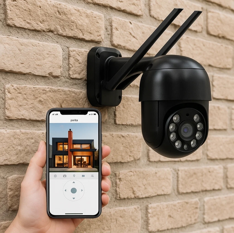 Câmera Ip Wi-fi Prova D'água Infravermelho Visão Noturna Interna Externa Hd Epsilon Eps-a8 Cor Preto Câmera Ip Wi-fi Prova D'água Infravermelho Visão Noturna Interna Externa Hd Epsilon Eps-a8 Cor Preto