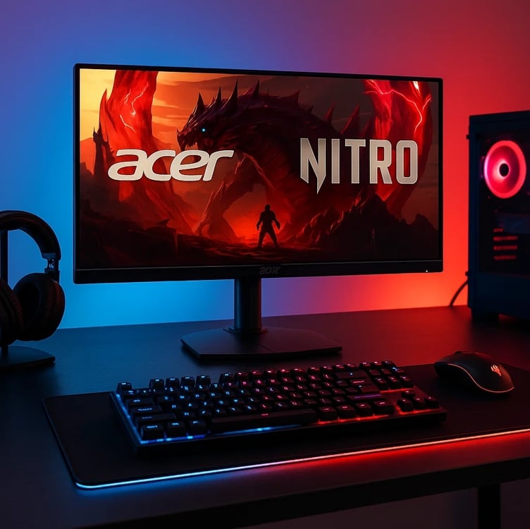 Monitor Acer Nitro KG241Y P3BIP 23.8” Full HD LED VA 180 Hz 0.5ms HDMI AMD FreeSync Premium Preto Monitor Acer Nitro KG241Y P3BIP 23.8” Full HD LED VA 180 Hz 0.5ms HDMI AMD FreeSync Premium Preto
