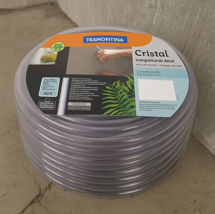 Tramontina Mangueira De Nível Cristal Pvc 5/16" X 1mm 50m Transparente Tramontina Mangueira De Nível Cristal Pvc 5/16" X 1mm 50m Transparente