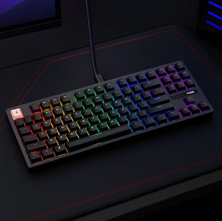 Teclado Mecânico Gamer Rise Mode GM2 Pro Black RGB Raimbow Switch Outemu Brown - RM-TCM-GM2-BBRO Teclado Mecânico Gamer Rise Mode GM2 Pro Black RGB Raimbow Switch Outemu Brown - RM-TCM-GM2-BBRO