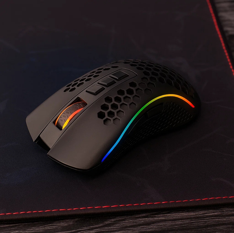 Mouse Gamer Sem Fio Redragon Storm Pro, RGB, 16000 DPI, 8 Botões, Wireless, Preto - M808-KS Mouse Gamer Sem Fio Redragon Storm Pro, RGB, 16000 DPI, 8 Botões, Wireless, Preto - M808-KS
